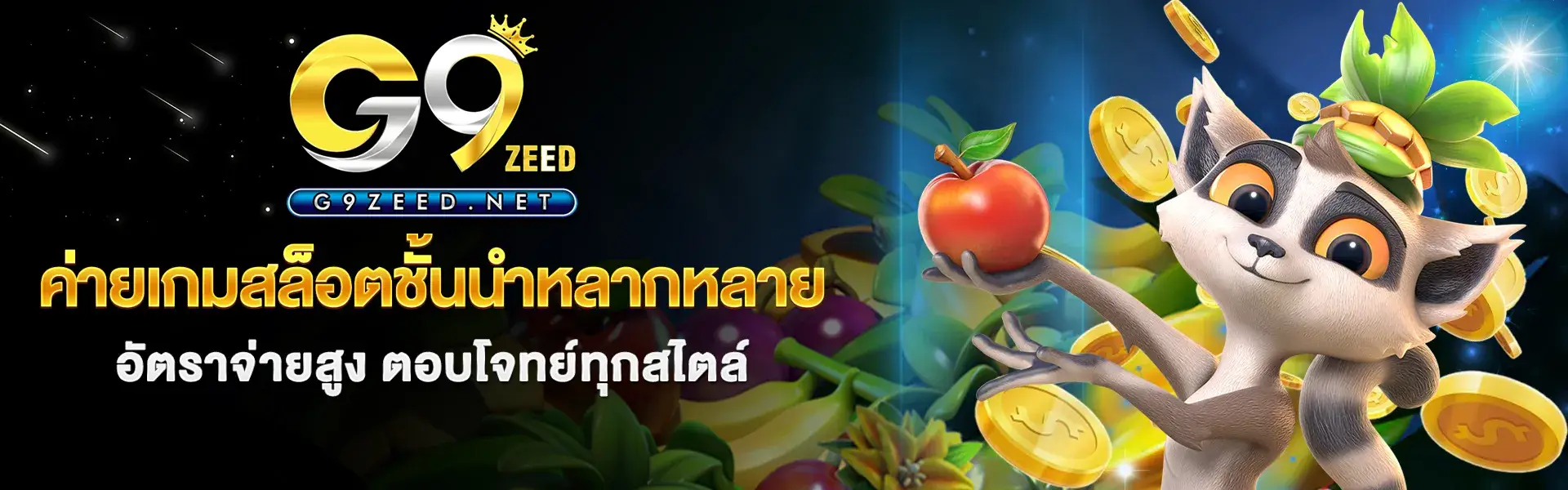 A variety of leading slot game providers